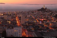 Photo by elki | San Francisco  san francisco sunset coit tower